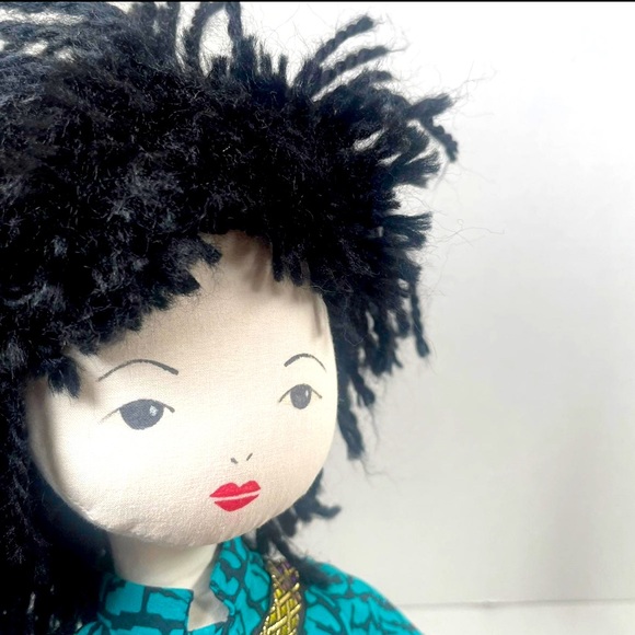 Japanese likeness approx 21” cotton doll appears lovingly handmade Price Firm - Picture 7 of 11